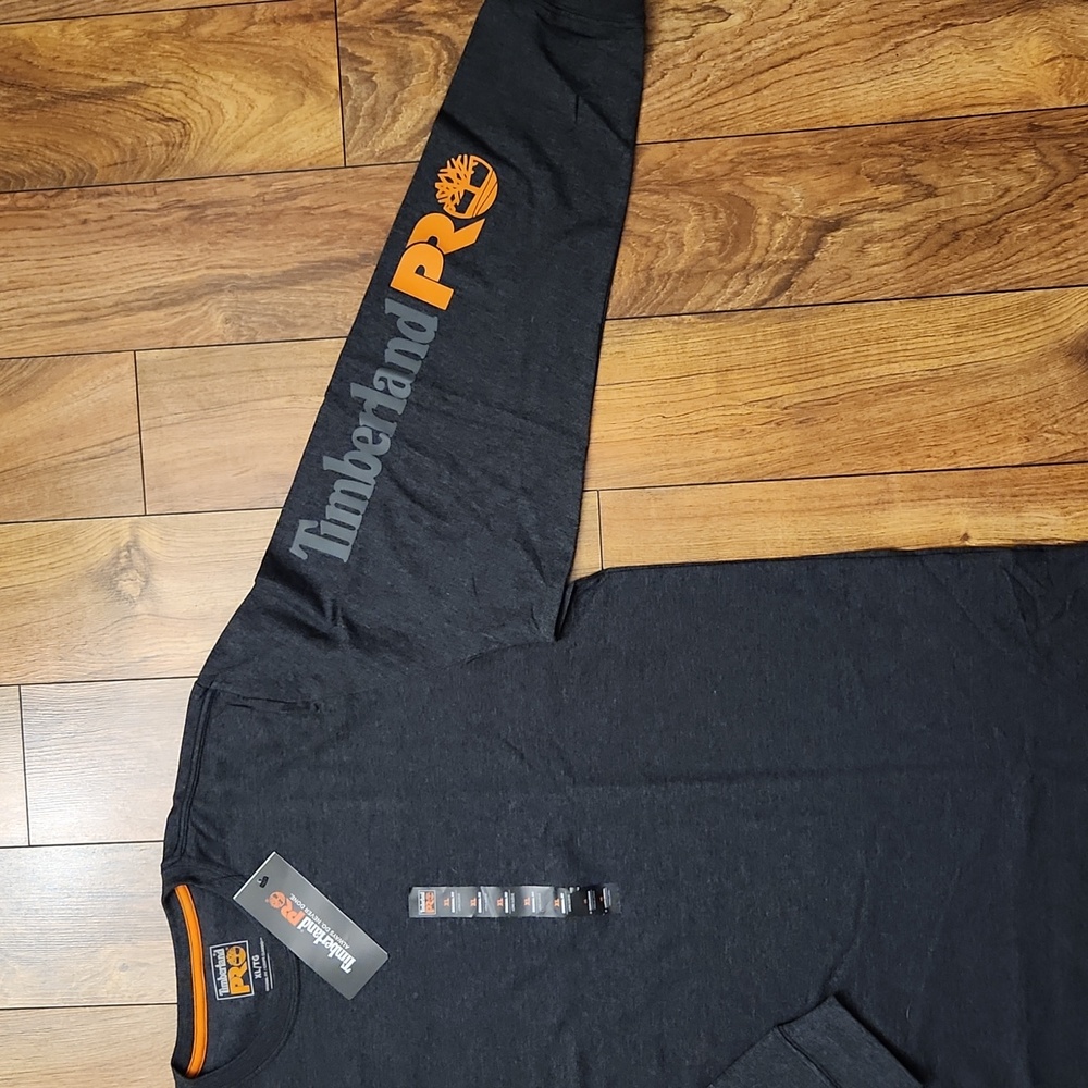 Timberland PRO Core Logo Long-Sleeve T-Shirt Original Fit Dark Gray